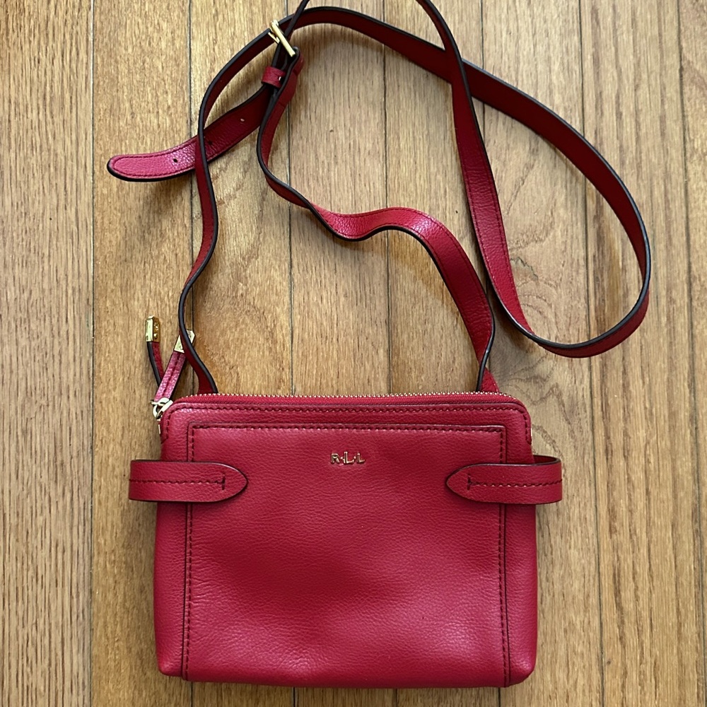 Lauren Ralph Lauren Crossbody Purse in Red